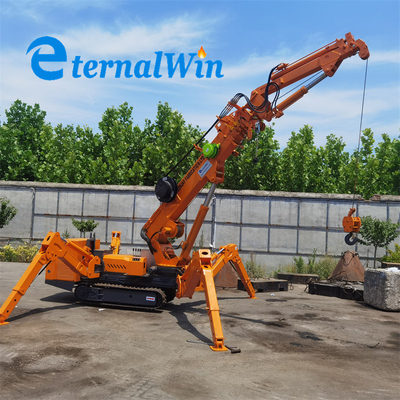 Crane de aranha personalizado com boom telescópico para seus projetos e aplicações de soluções