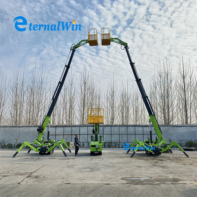 Plataforma de trabalho aérea de motor diesel Crawler Spider 12m 14m