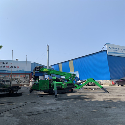 Mini guindaste de aranha elétrico e diesel com boom telescópico