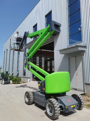 Carrinho eléctrico auto-propulsado portátil alimentado por bateria para levantar pessoas para trabalho aéreo