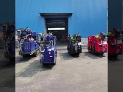 Lança telescópica personalizada 3ton 5ton 8ton do guindaste sobre esteiras da aranha da cor elétrica e diesel