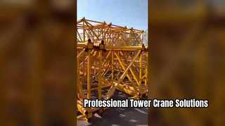 vídeo de guindaste de torre