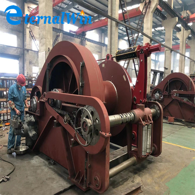 30 Ton Marine Hydraulic Winch Wire Rope guincho de amarração hidráulico do único cilindro de 230 volts