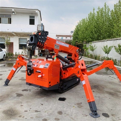 8 Ton Electric Diesel Tracked Spider levantam o elevador aéreo da aranha resistente para canteiros de obras