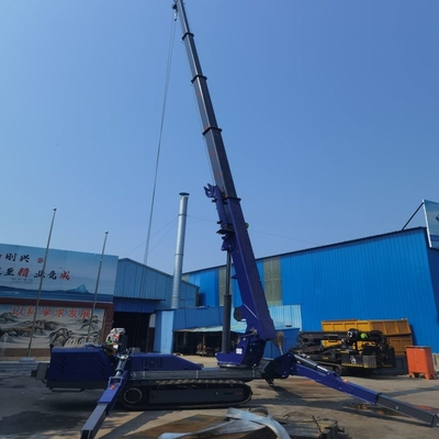Guindastes elétricos de Crane Hydraulic Telescopic Outrigger Small do modilhão de borracha da esteira rolante para o espaço estreito