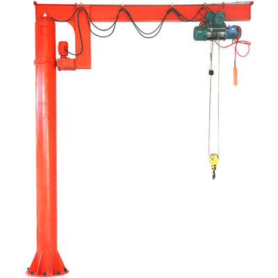 Serviço de controle remoto do ODM do OEM de Jib Crane With Hoist Options da coluna