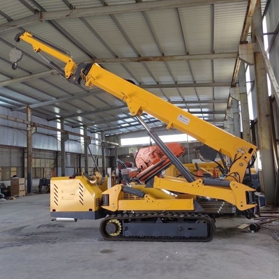 Guindaste seguido da aranha de Ton Spider Crane 17.8m do motor diesel 5 móbil de 8 toneladas
