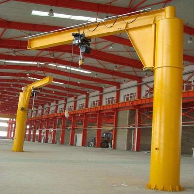 Assoalho de 10 Ton Electric Hoist Jib Crane - montado com os braços de balanço do modilhão