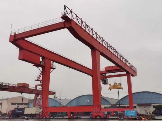 Trilho exterior de 50 toneladas de 40 toneladas montado de Crane Electric Hoist Container Lifting do pórtico