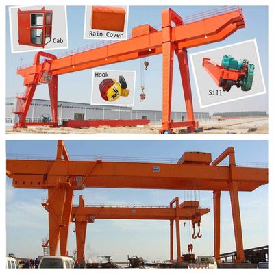Outdoor Rail Mounted Gantry Crane with 5ton to 200ton Capacity and 5m to 23m Span for Container Lifting