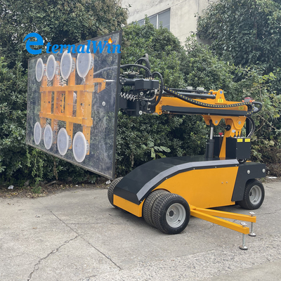Robô de vidro de vidro de terreno áspero de 800 kg de altura 5 m com pneus grandes