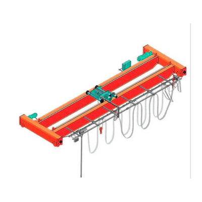 Ponte rolante suspensa de viga única de aço de alta resistência com velocidade personalizada de 10 toneladas e 12 meses de garantia