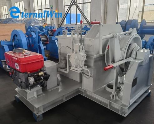 Motor Diesel Marinho Hidráulico Single Anchor Cigano Vidro de vento 34mm Cadeia
