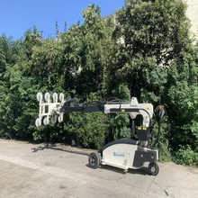 Elevador de vidro de vácuo de 800 kg com rotação flexível de 360 graus