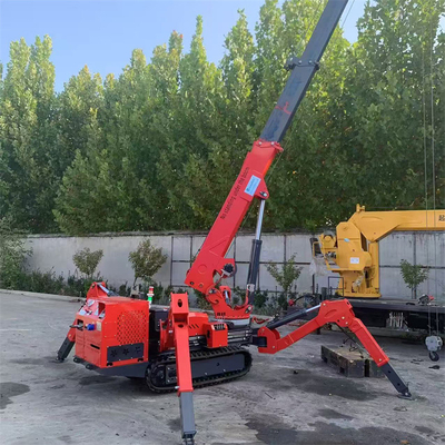 Eletrônico e Diesel Power Spider Crawler Crane para operação suave