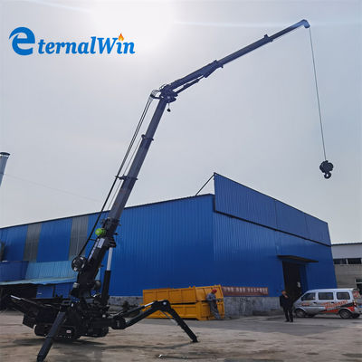 Granas de rastreamento de aranha a diesel 21 metros Altura máxima de elevação controlada por comando remoto e diesel