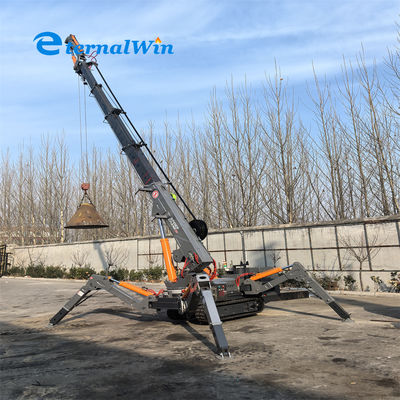 Guindaste Aranha Diesel de 5 Toneladas com Raio de Trabalho Máximo de 8,6m para Projetos de Construção Pesada